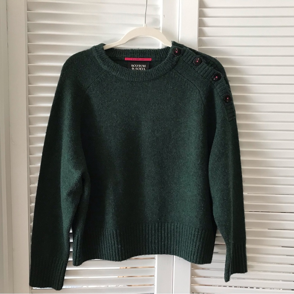 LIKE NEW Anthropologie Scotch & Soda Shoulder-Button Sweater